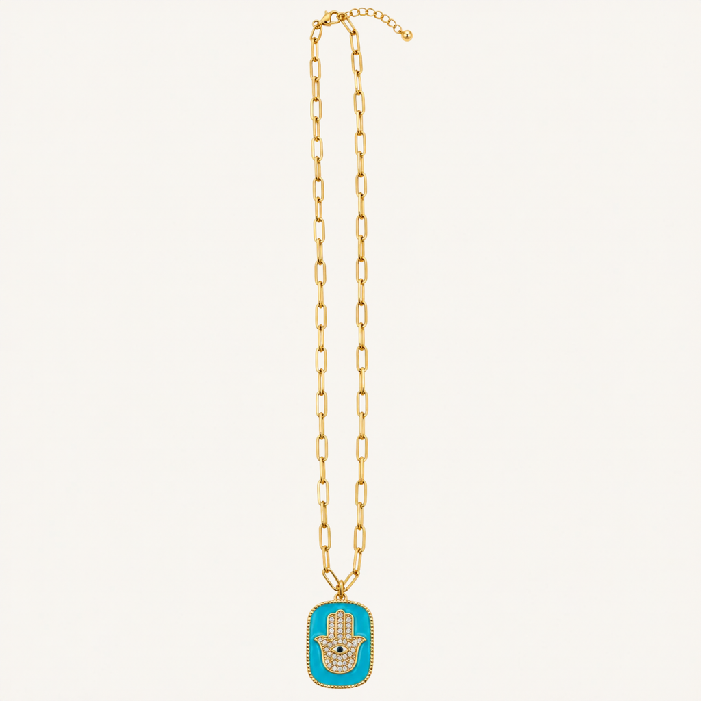 Double-Sided Hamsa Necklace